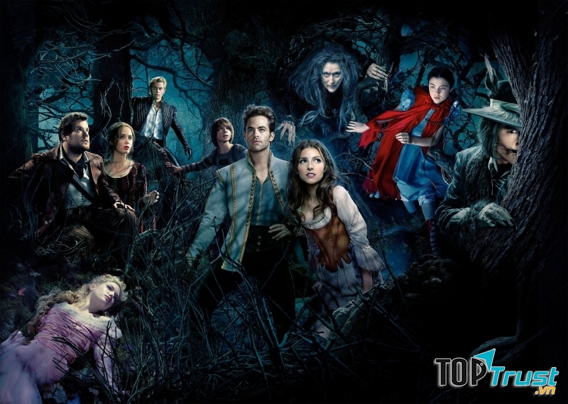Into the woods đã khéo léo kết hợp nhiều câu chuyện cổ tích lại với nhau.