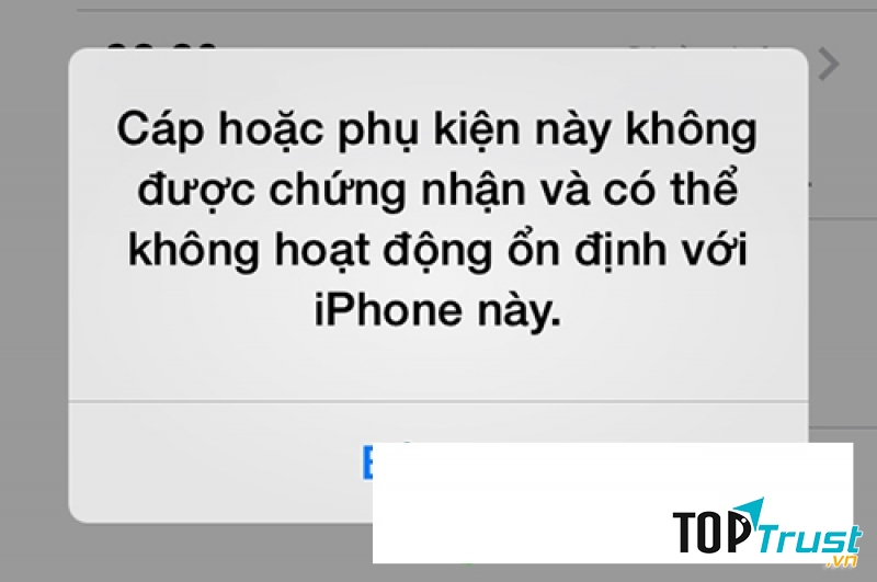 iPhone 5s không nhận USB