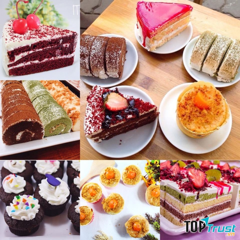 Quán nổi tiếng chủ yếu nhờ dòng bánh sinh nhật đã to lại còn ngon và đẹp mắt.