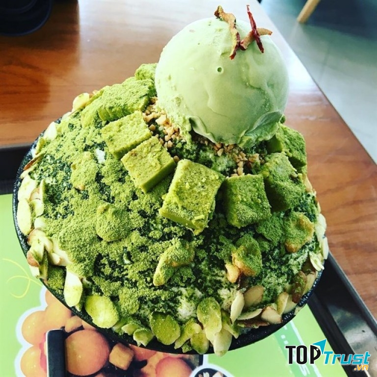 Matcha bingsu Izzibing
