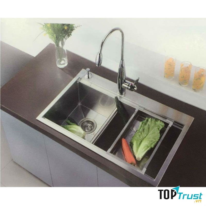 Chậu rửa bát Roland RL8848V làm điểm nhấn cho căn bếp nhà bạn