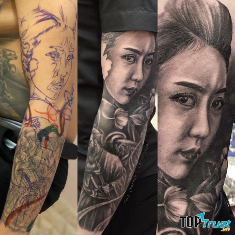 Jang Colour tattoo.