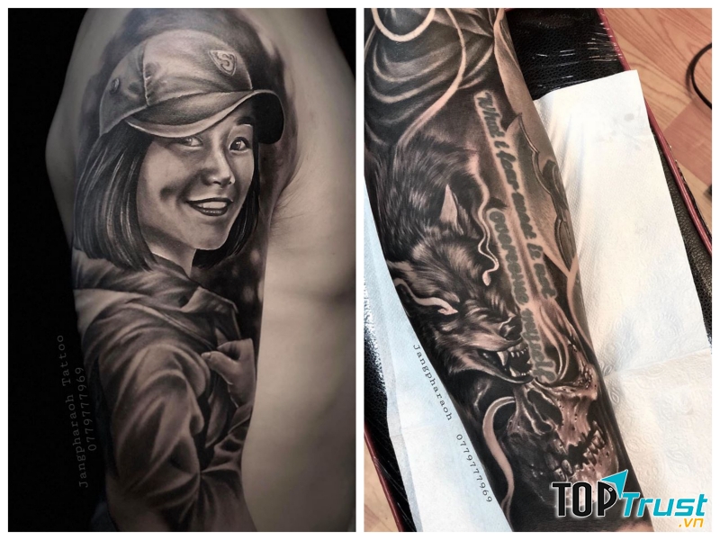 Jang Colour tattoo.