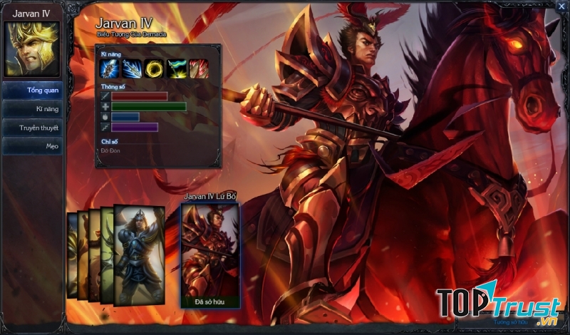 Bộ trang phục Jarvan IV Lữ Bố