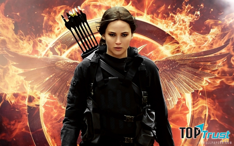 Jennifer Lawrence trong phim The Hunger Game