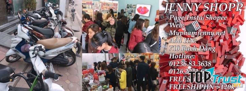 Hình ảnh khách đến shop và thông tin của shop