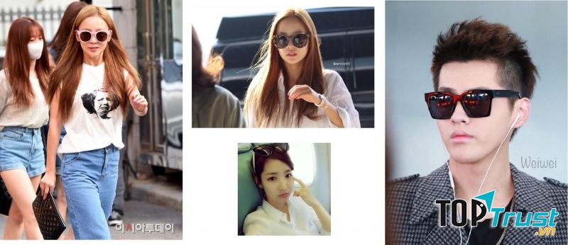 Các sao thời trang với kính mắt do Jessica thiết kế