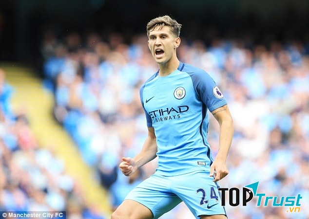 John Stones trong màu áo Man City