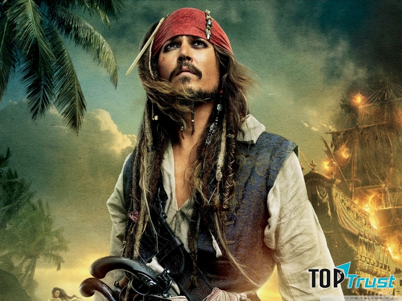Johnny Depp trong phim Cướp biển vùng Caribe