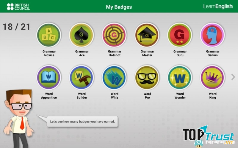 Ứng dụng Johnny Grammar's Word Challenge