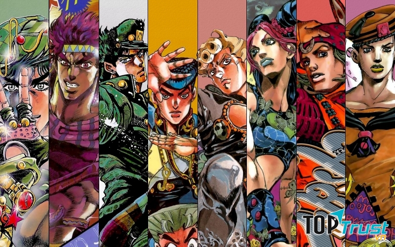 Các nhân vật trong JoJo's Bizarre Adventure.