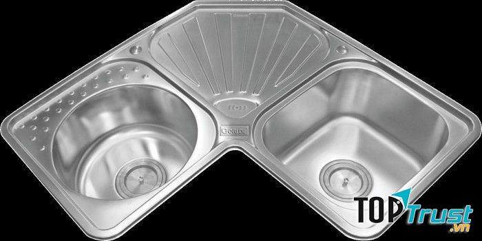 Chậu rửa bát inox Gorlde GD-5409 thiết kế mới lạ, độc đáo, tiện dụng