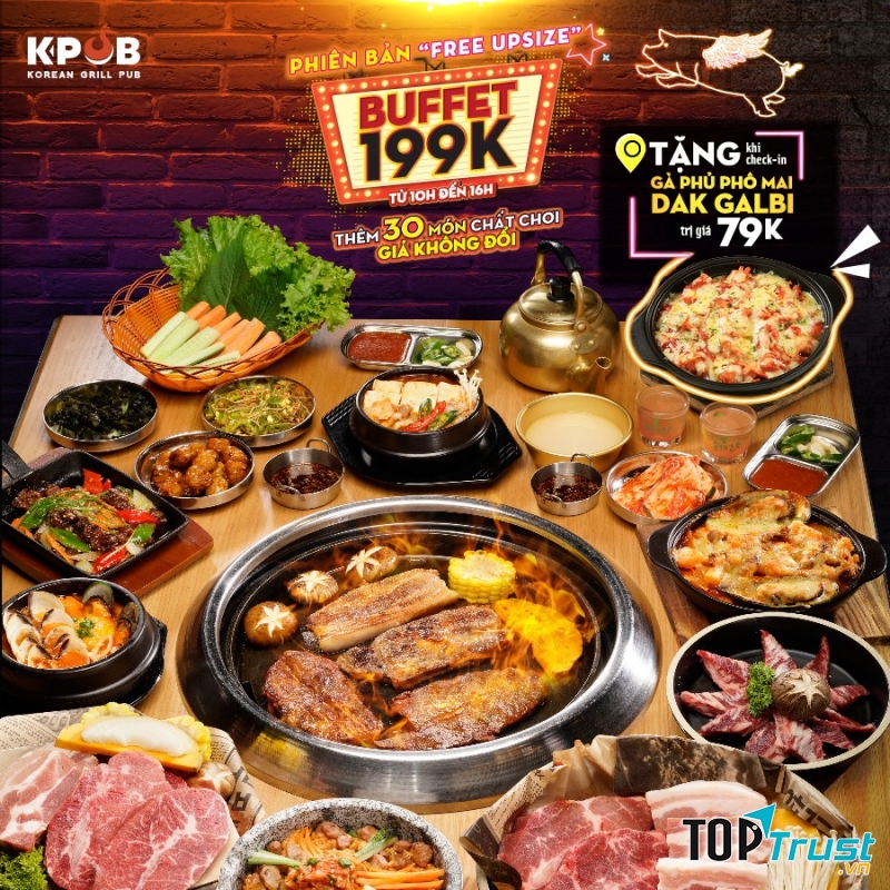 Set buffet nướng tại K-pub