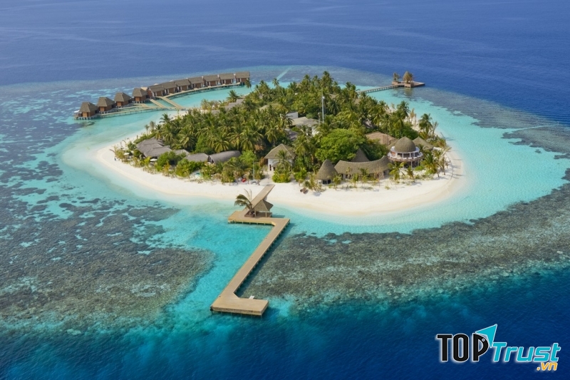 Toàn cảnh Kandolhu Maldives từ trên cao