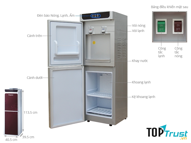 Cây nước nóng lạnh Kangaroo KG40N