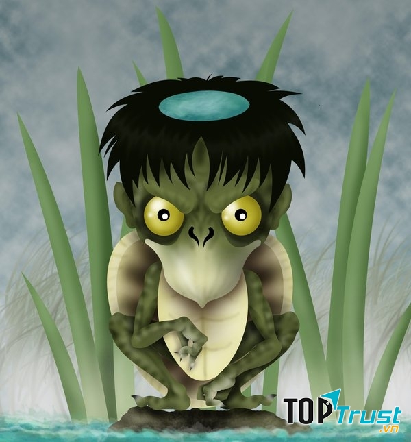 Kappa đôi lúc rất đáng yêu và thân thiện với con người