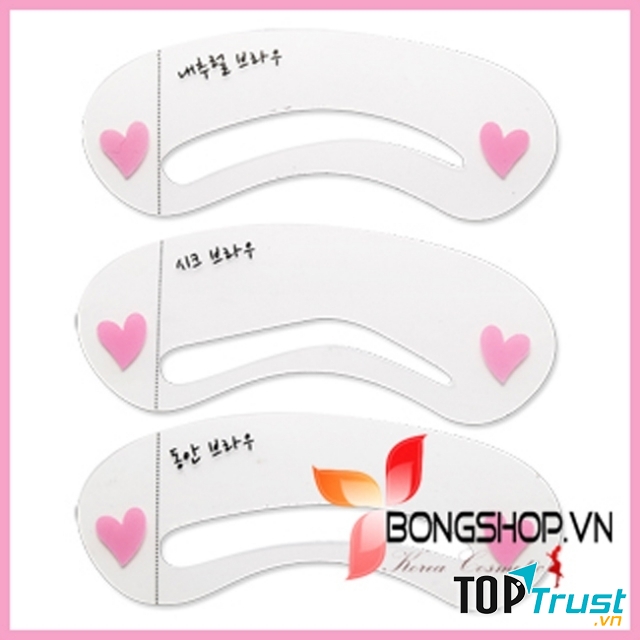 Khuôn mày nhiều kiểu dáng.