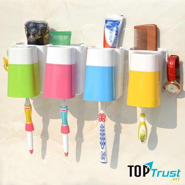Kệ treo bàn chải đánh răng dễ mang mầm bệnh