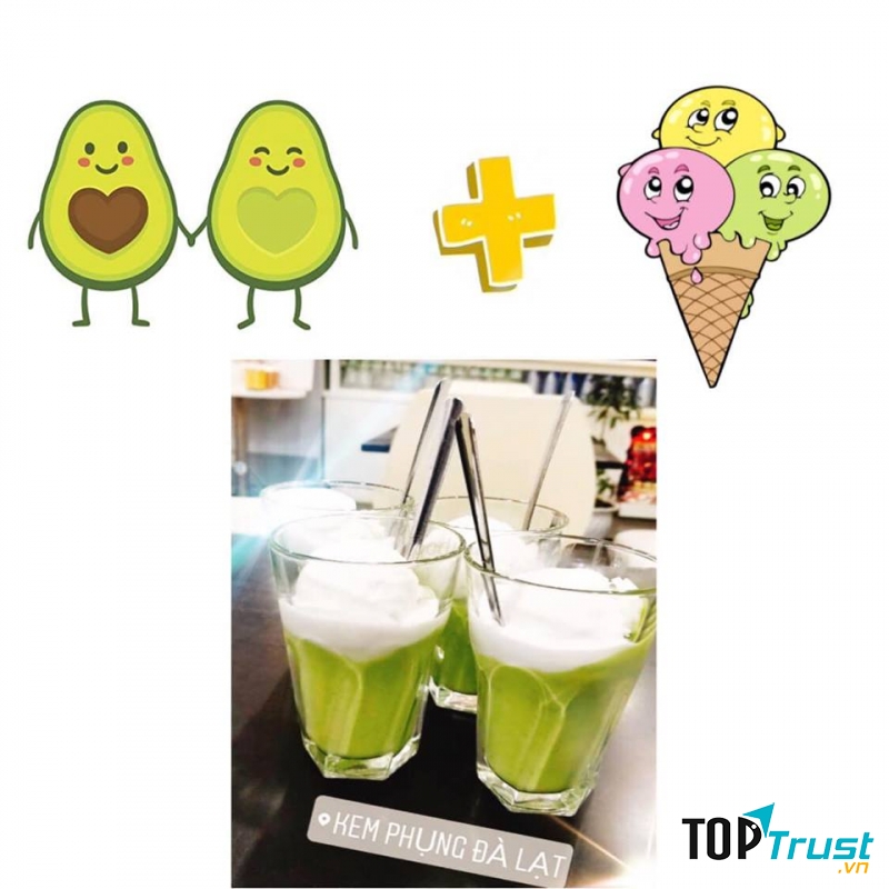 Kem bơ Phụng Đà Lạt – (kem bơ chợ Đà Lạt)