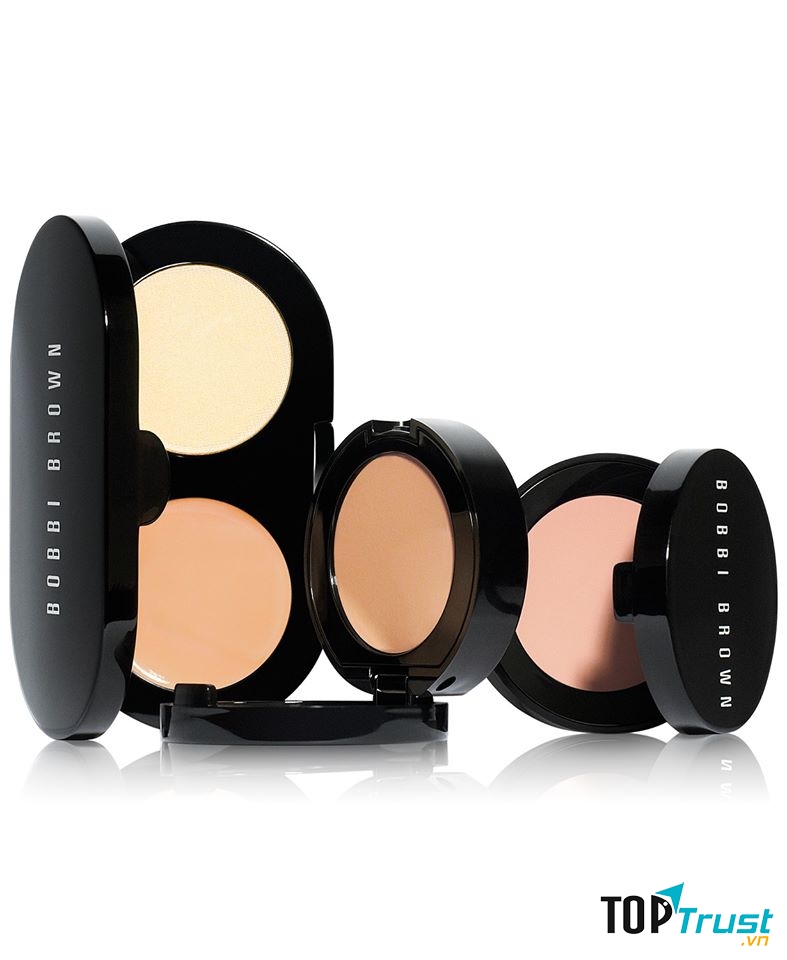 Mỗi hộp Bobbi Brown – Creamy Concealer Kit có chứa 1,4gram kem che khuyết điểm, 1,7gram phấn bột