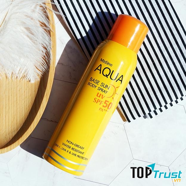 Kem Chống Nắng dạng xịt Mistine Aqua Base Sun Body Spray UV SPF50