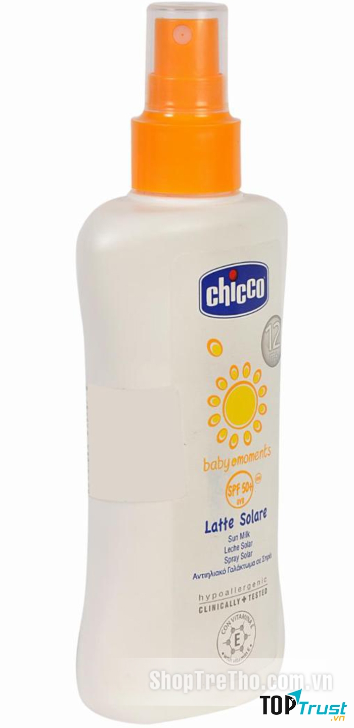 Kem chống nắng dưỡng da SPF 50+ Chicco 12M+ dạng xịt