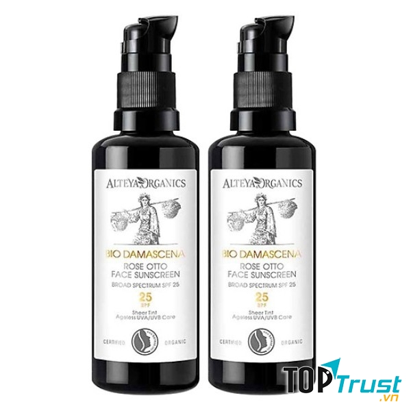 Kem Chống Nắng Hoa Hồng Hữu Cơ - Organic Sunscreen Rose Otto Face Cream Bio Damascena