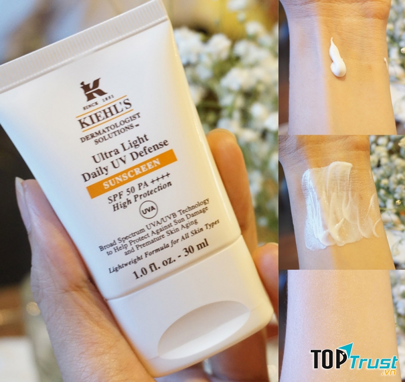Kem chống nắng Kiehl's Ultra Light Daily UV Defense SPF 50 PA++++ Anti-Polution