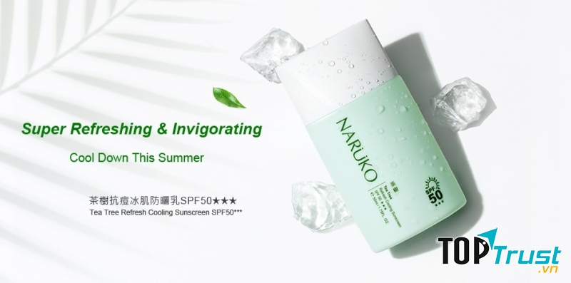 Kem Chống Nắng Naruko Tea Tree Refresh Cooling Sunscreen SPF 50+++