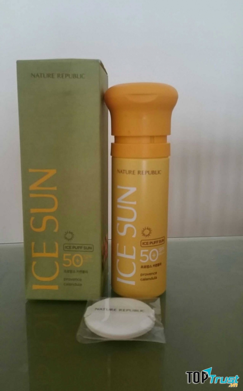 Kem chống nắng Nature Republic Provence Calendula Ice puff sun SPF 50+