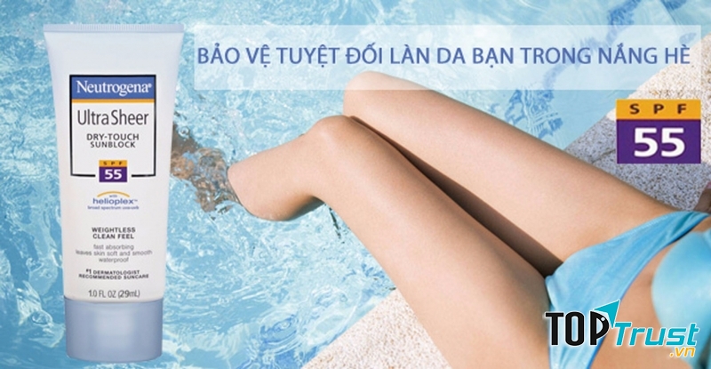 Kem chống nắng Neutrogena là sản phẩm không thể thiếu trong mùa hè.