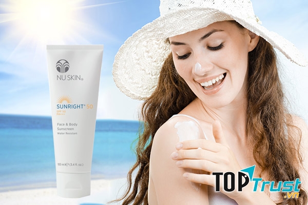 Kem chống nắng Nuskin Sunright SPF 50 PA +++ - lựa chọn hoàn hảo cho mặt và body