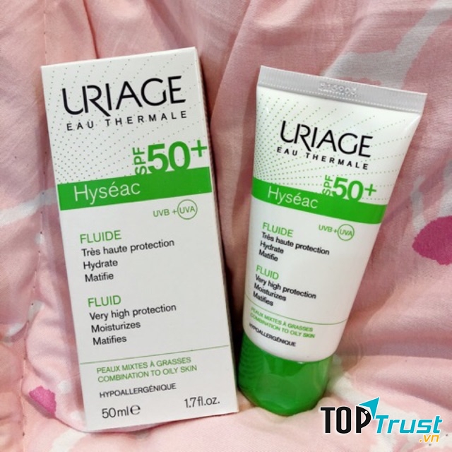 Kem chống nắng Uriage Hyseac Fluide SPF50+