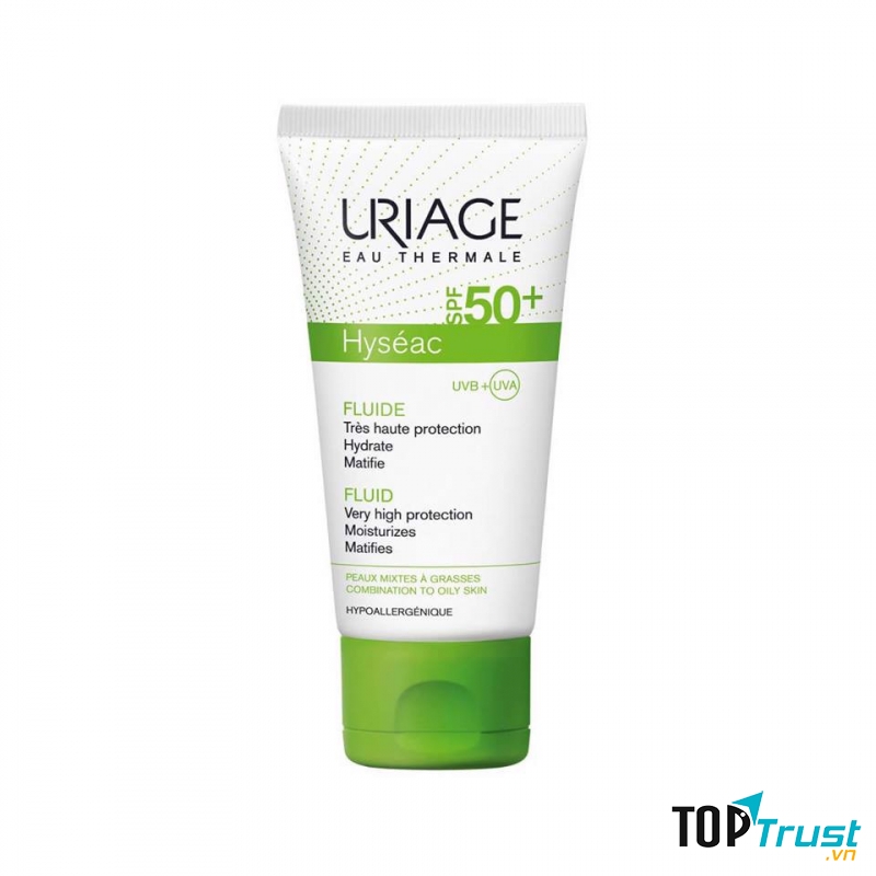 Kem chống nắng Uriage Hyseac Fluide SPF50+