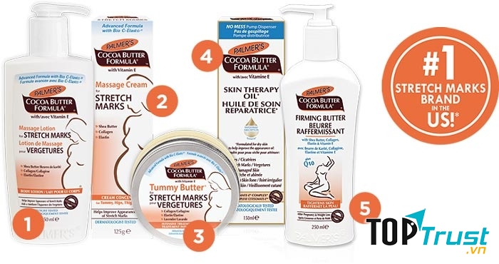 Kem Palmer với mùi hương dễ chịu và dễ dàng sử dụng