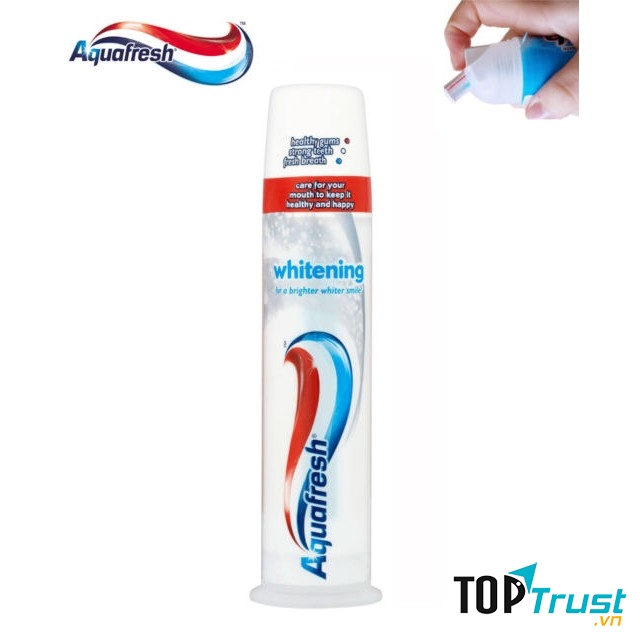 Kem đánh trắng răng Aquafresh Whitening 100ml của Mỹ dạng ống