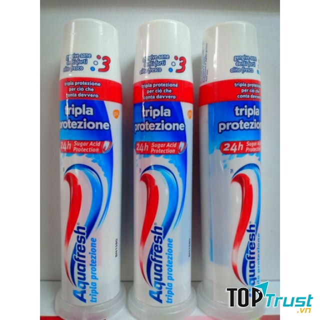 Kem đánh trắng răng Aquafresh Whitening 100ml của Mỹ dạng ống