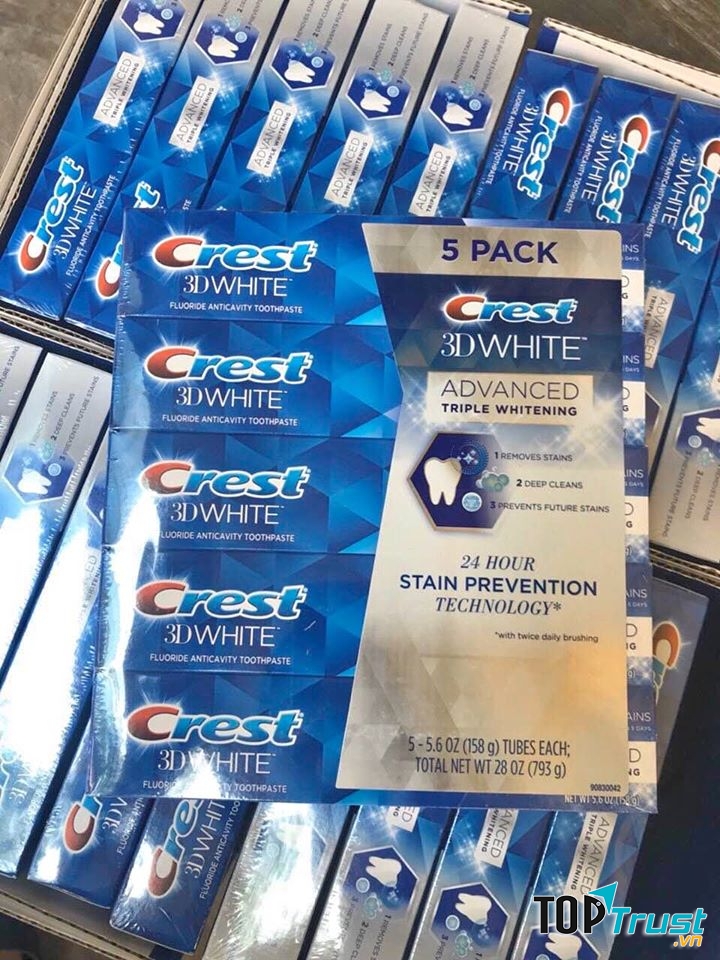 Kem đánh răng Crest 3D White