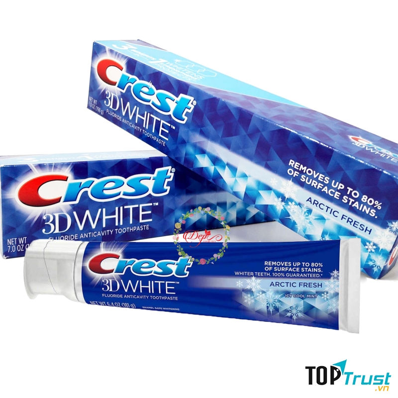 Kem đánh răng Crest 3D White 198g của Mỹ
