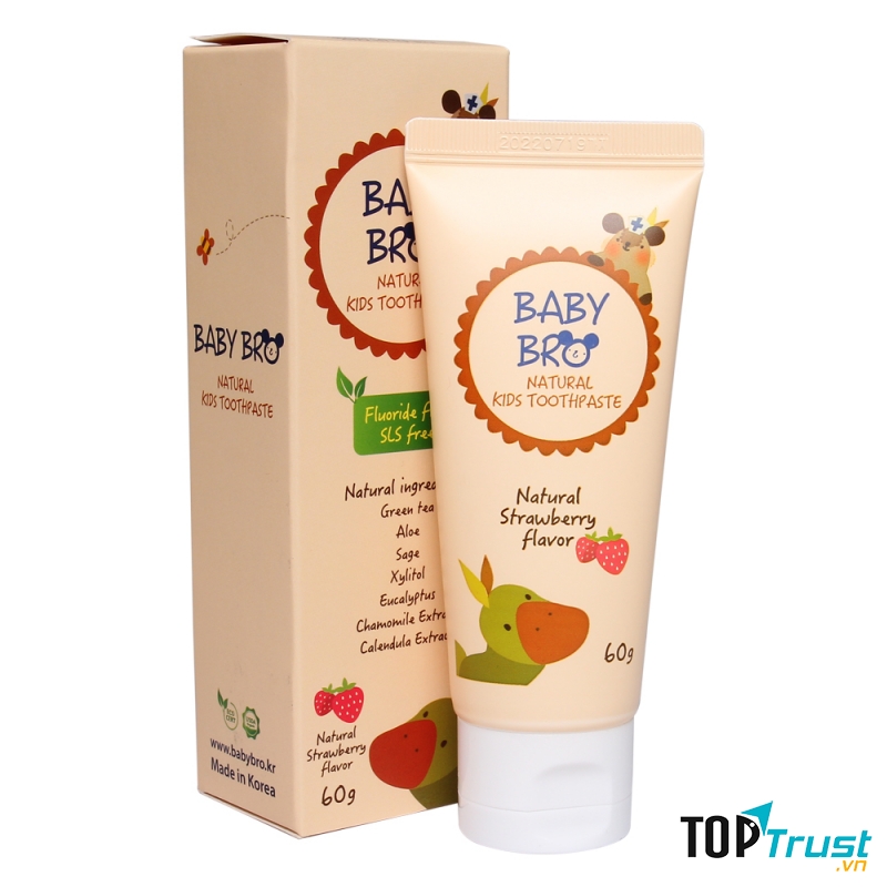 Kem đánh răng hữu cơ Baby Bro cho trẻ em