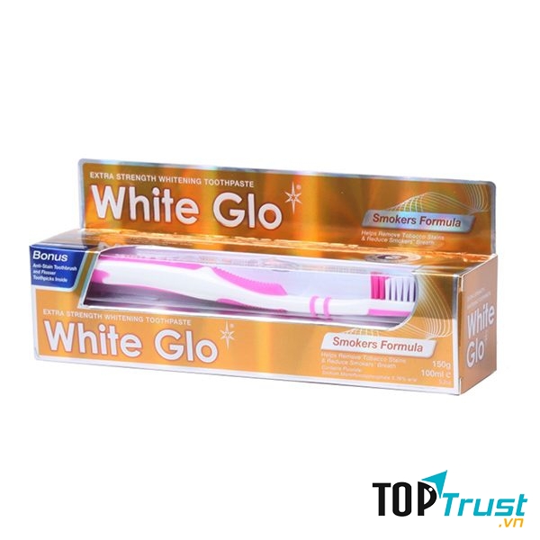 Kem đánh răng làm trắng răng cho người hút thuốc White Glo Smoker Formula Whitening Toothpaste Úc 150g/100ml