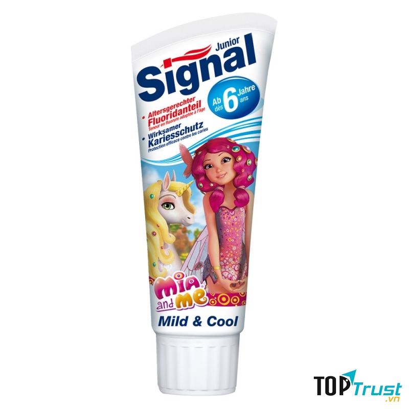 Kem đánh răng Signal thích hợp cho trẻ em đến 6 tuổi