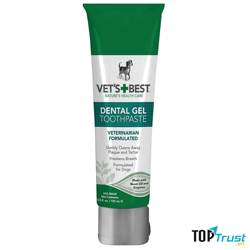 Kem đánh răng Vet’s Best Dental Gel Toothpaste for Dogs