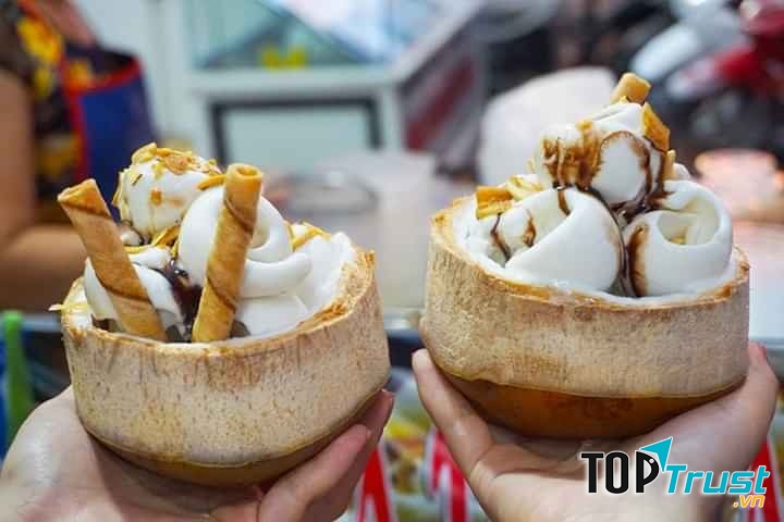 Kem dừa Cuối Ngõ ngon khó cưỡng