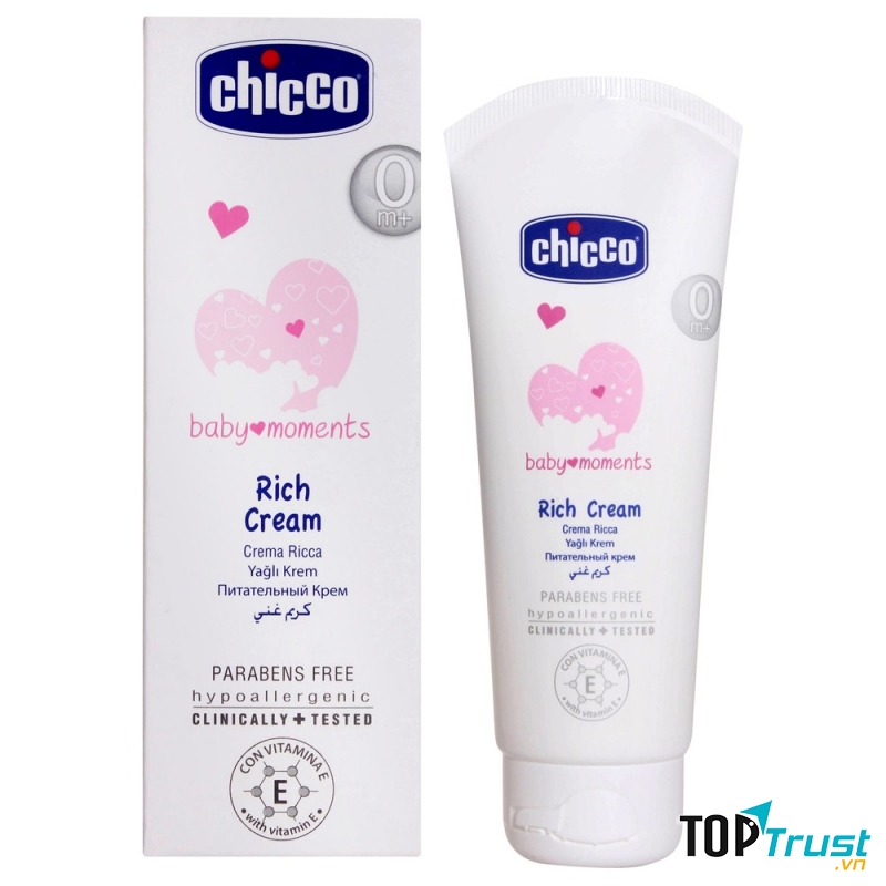 KEM DƯỠNG ẨM CHICCO CHỨA OMEGA VÀ VITAMIL E 100ML