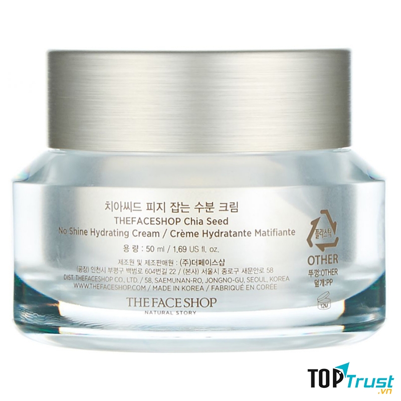 THEFACESHOP CHIA SEED NO SHINE HYDRATING CREAM