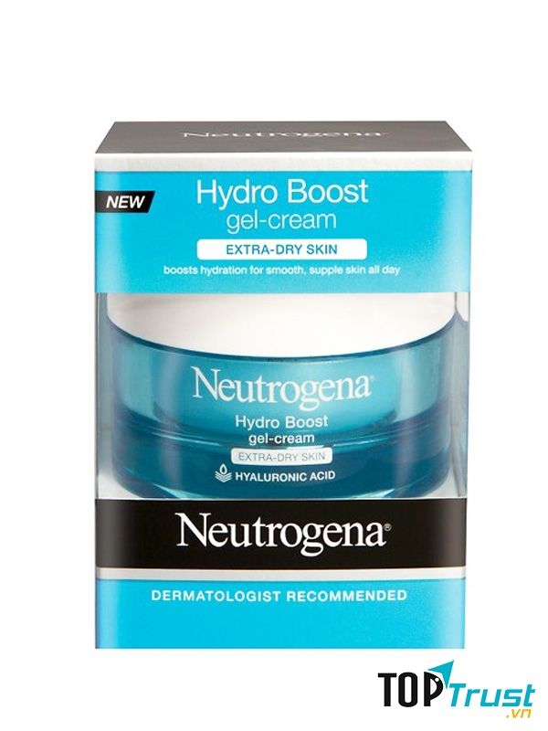NEUTROGENA HYDRO BOOST GEL-CREAM EXTRA FOR DRY SKIN cung cấp lượng nước gấp đôi cho da khô thiếu độ ẩm