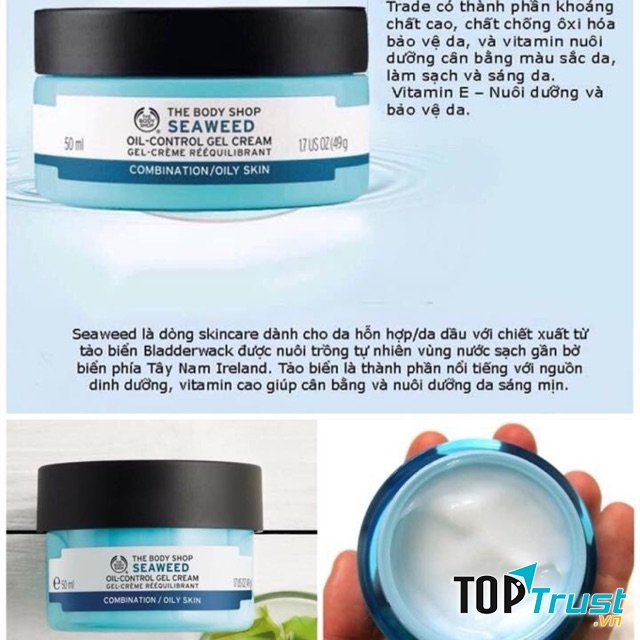 Kem dưỡng ẩm Seaweed Oil-Control Gel Cream