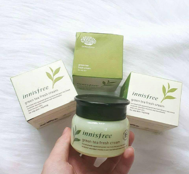Kem dưỡng cho da dầu Innisfree Green Tea Fresh Cream