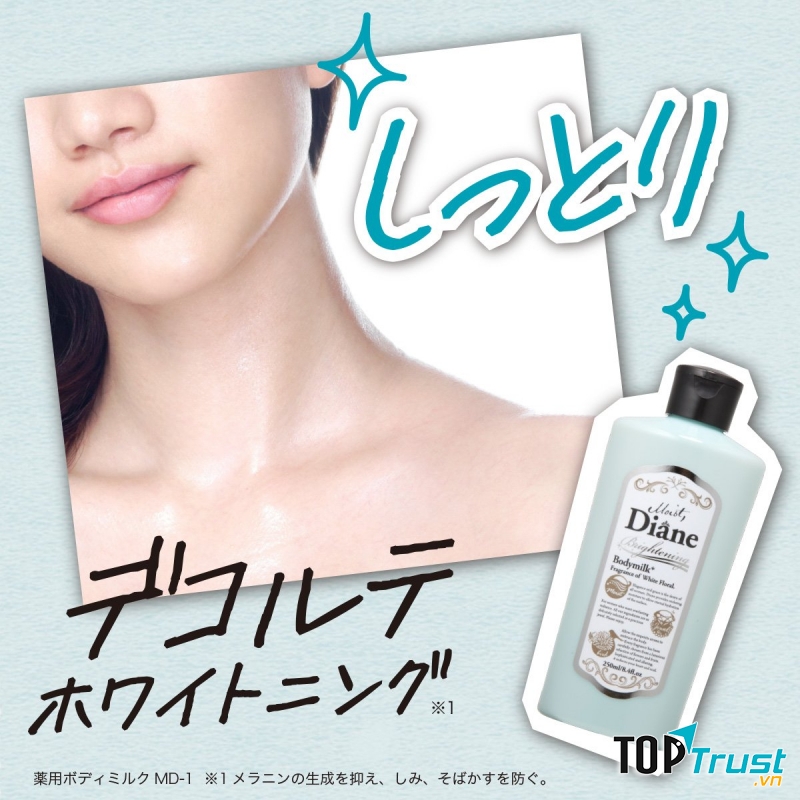 Kem dưỡng da Moist Diane Brightening Body Milk White Floral